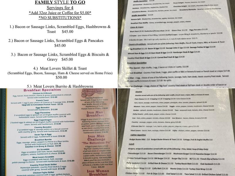 Waffles Caffe Menu