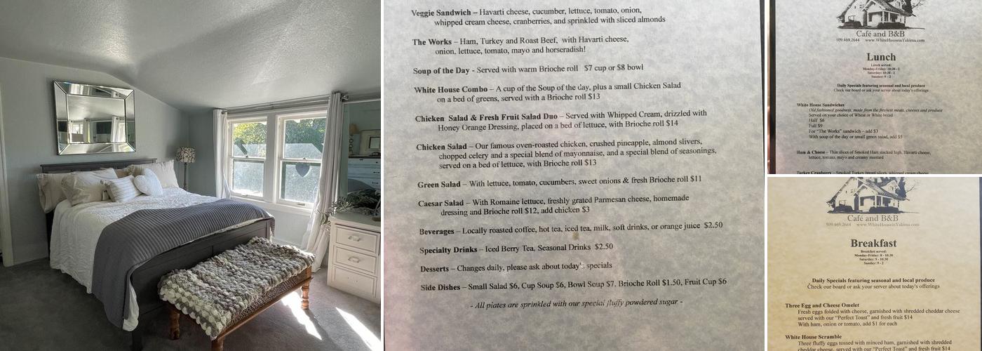 The White House Cafe Menu