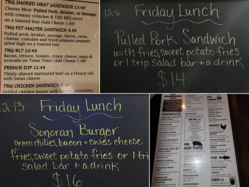 The Horseshoe Grill Menu