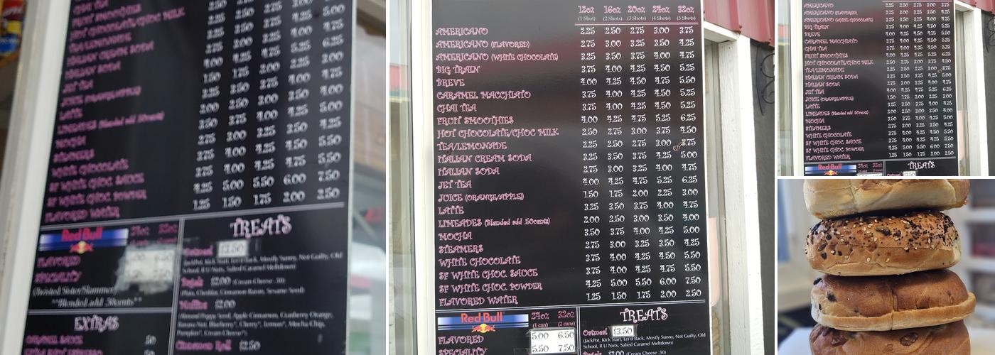 Grinders Expresso Menu