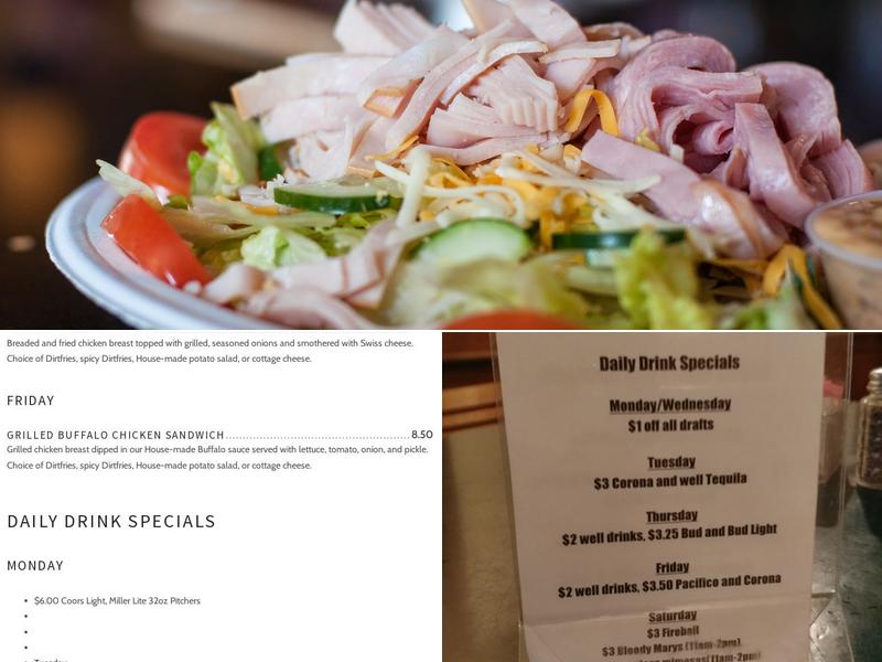Dirtbag's Menu