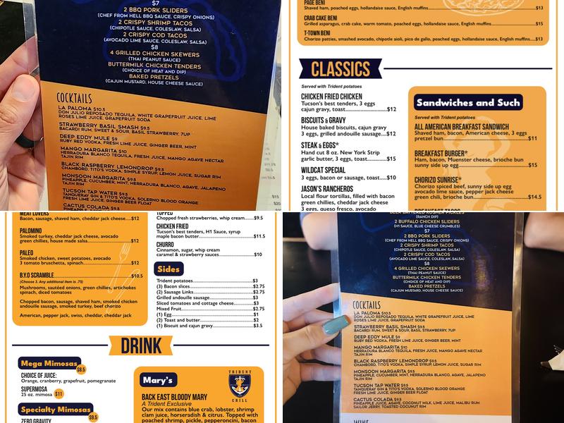 Trident Grill Menu
