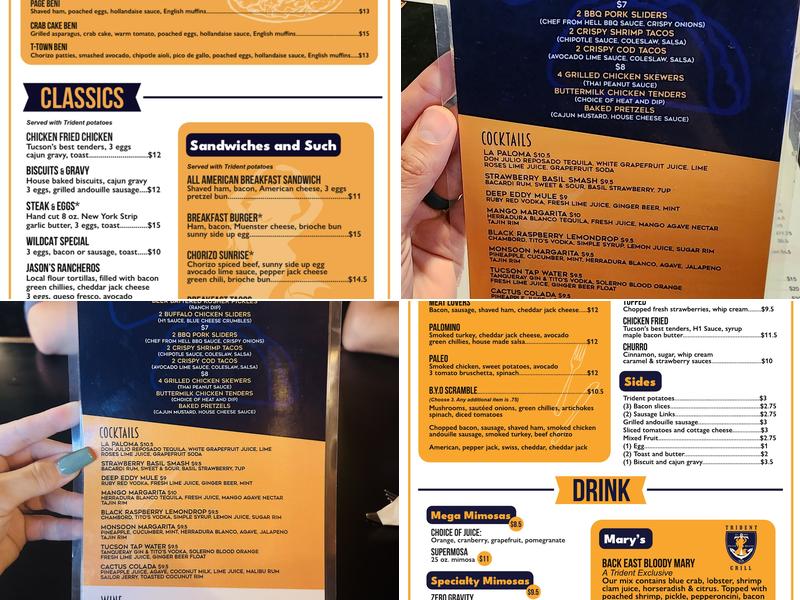 Trident Grill Menu