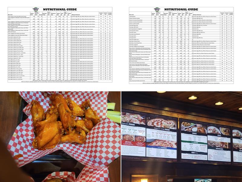 Barro's Pizza Menu