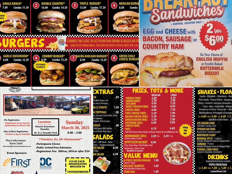 Lennys Burger Menu
