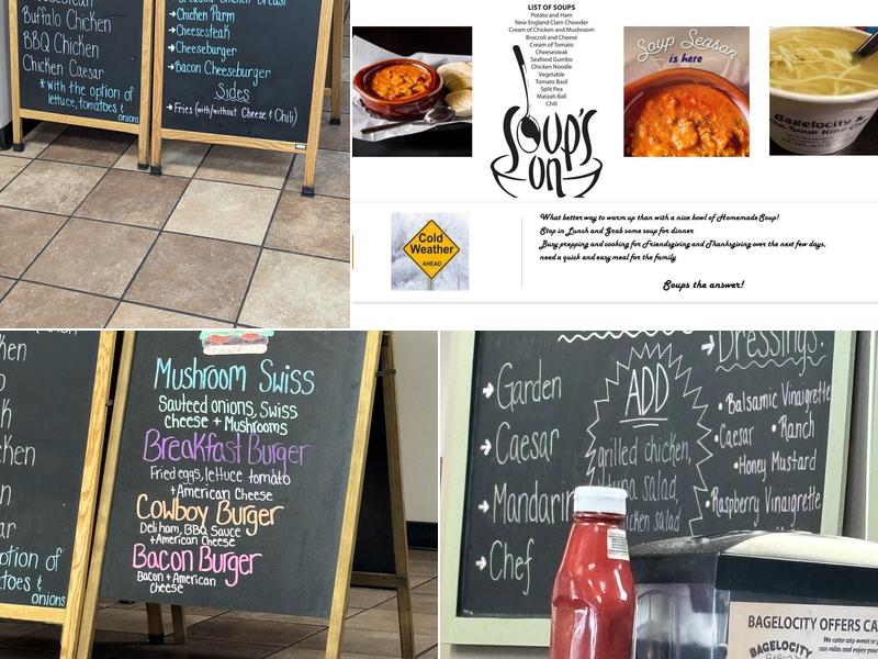 Bagelocity & The Soup King Cafe Menu