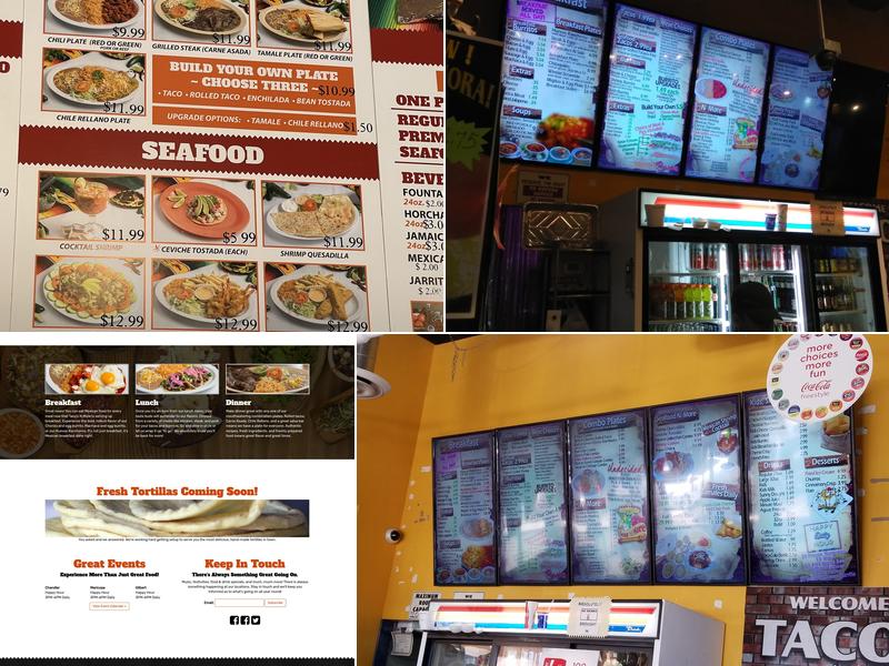 Tacos N More Mexican Grill Menu