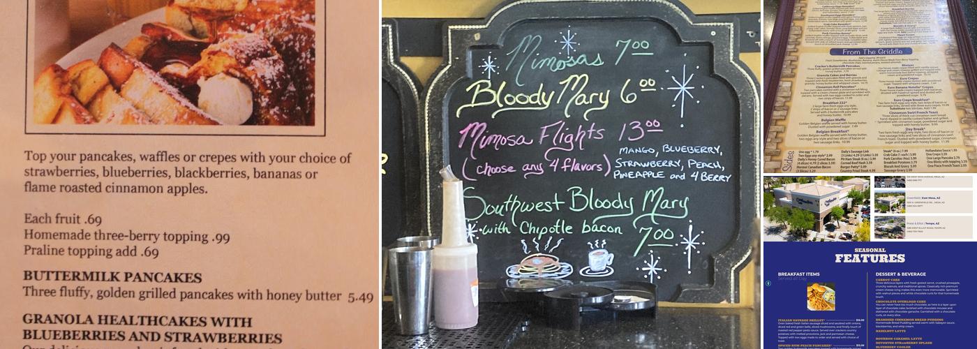 Crackers and Co. Cafe Menu