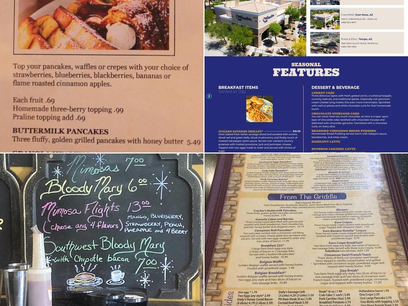 Crackers and Co. Cafe Menu