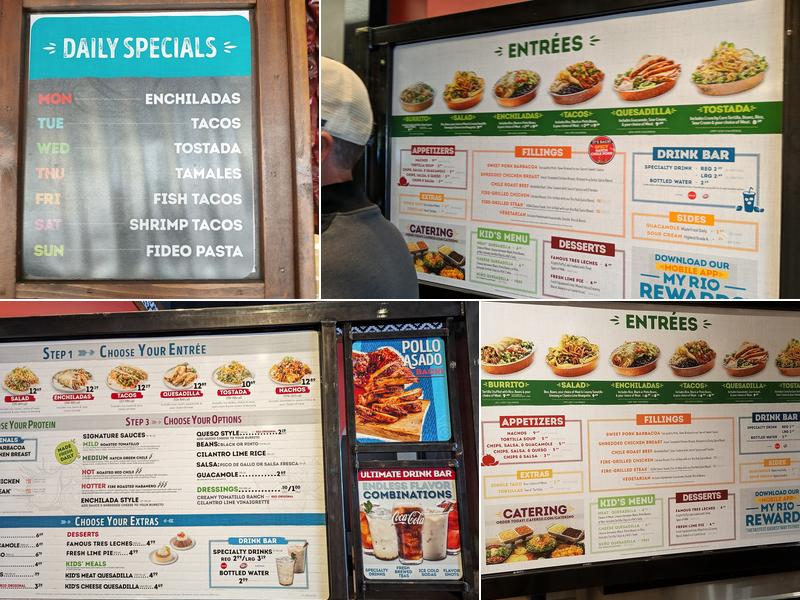 Cafe Rio Fresh Modern Mexican Menu