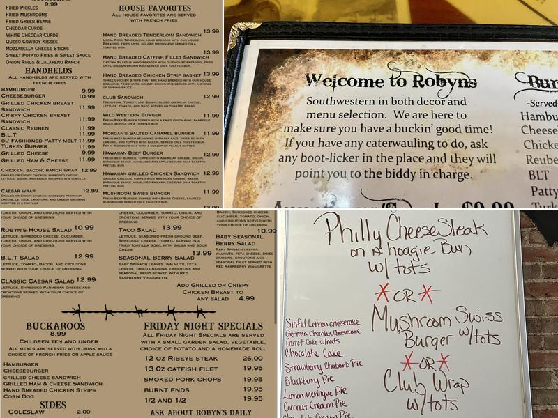 Robyn's Menu