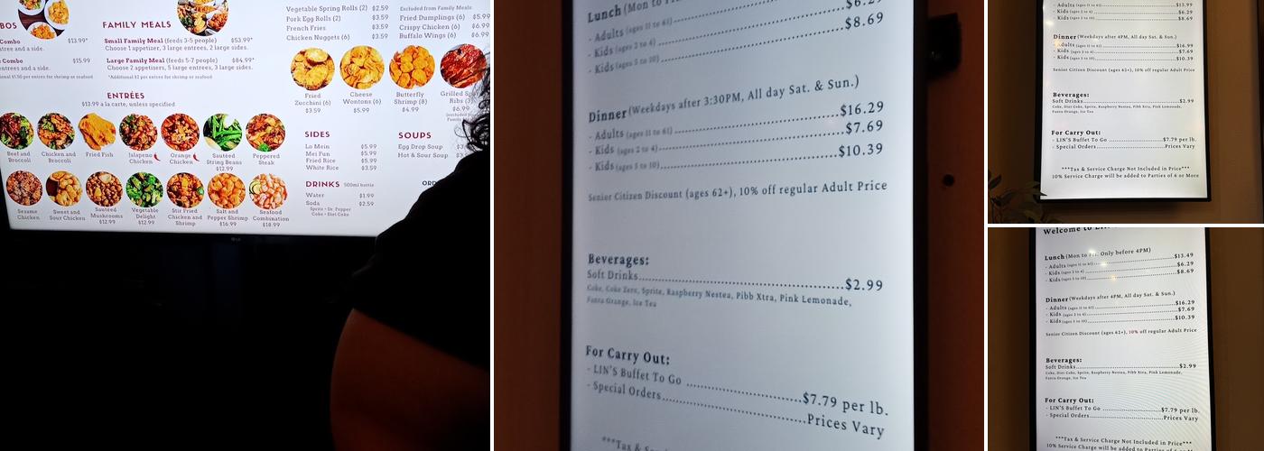 Lin's Grand Buffet -Baseline Menu