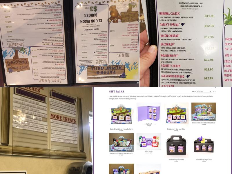 Patch's Alpine Grill Menu