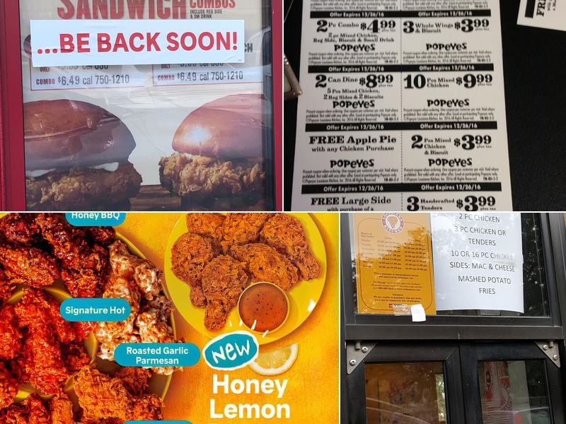 Popeyes Louisiana Kitchen Menu