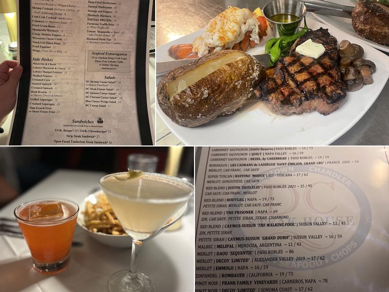 DC Steak House Menu