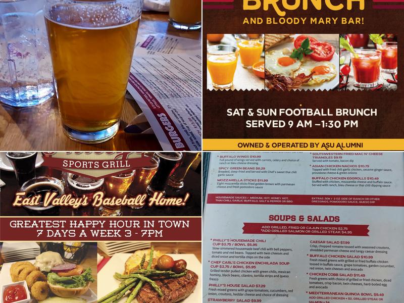 Philly's Sports Grill Menu