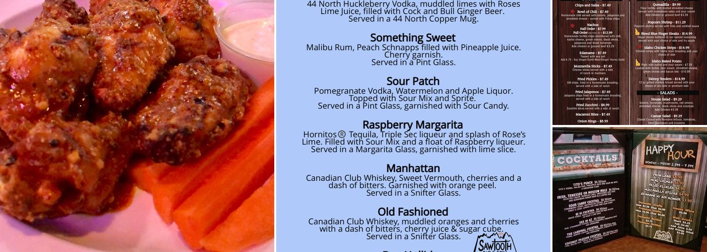 Sawtooth Bar & Grill Menu
