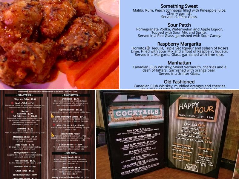 Sawtooth Bar & Grill Menu