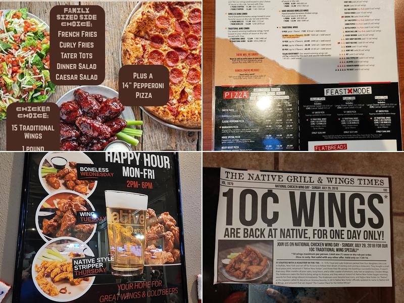 Native Grill & Wings Menu