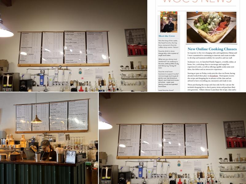 Wesley Owens Coffee & Cafe Menu