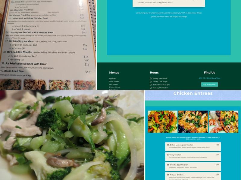 Indochine Family Restaurant Menu