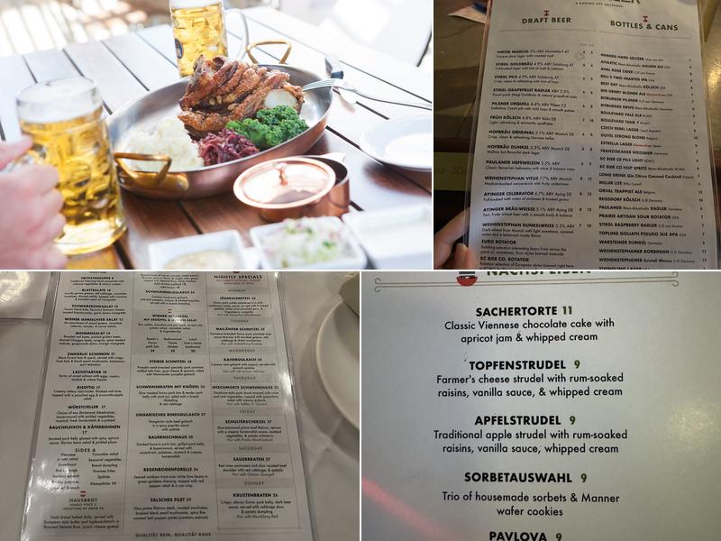 Grünauer Menu