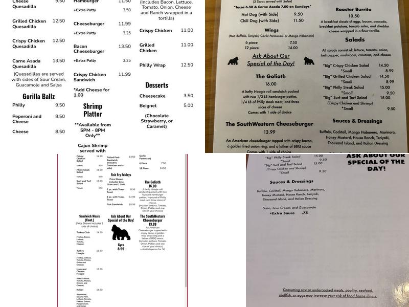 Mescal Bar & Grill Menu