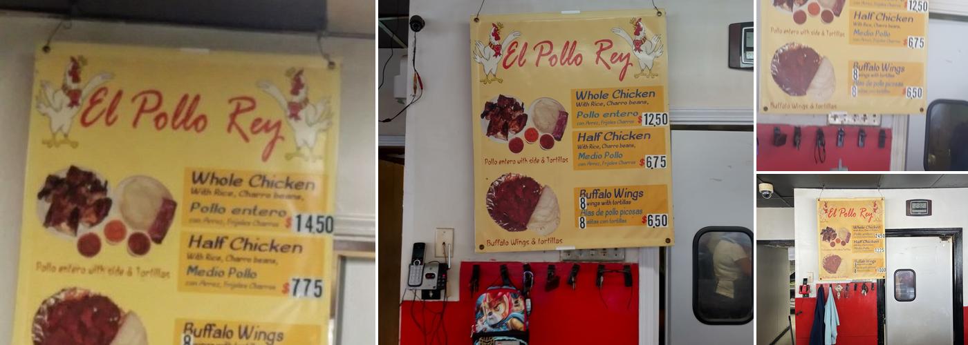 EL POLLO REY Menu