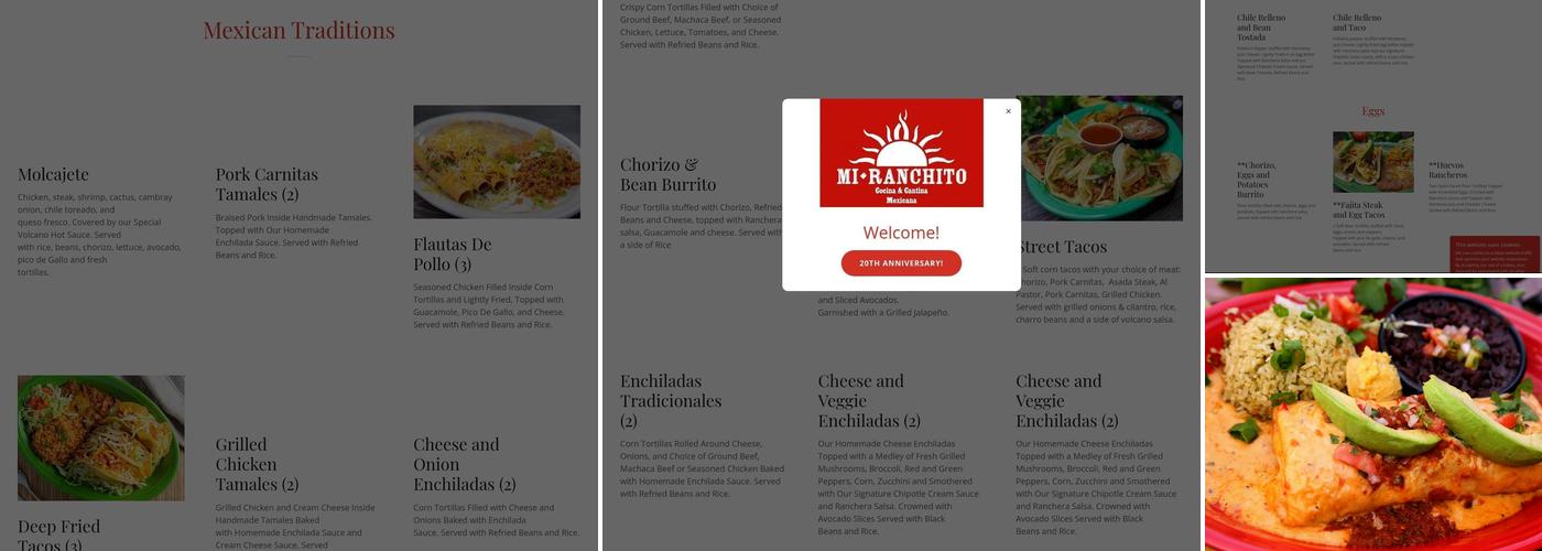 Mi Ranchito Menu
