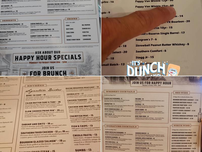 Bourbon Brothers Smokehouse & Tavern Menu