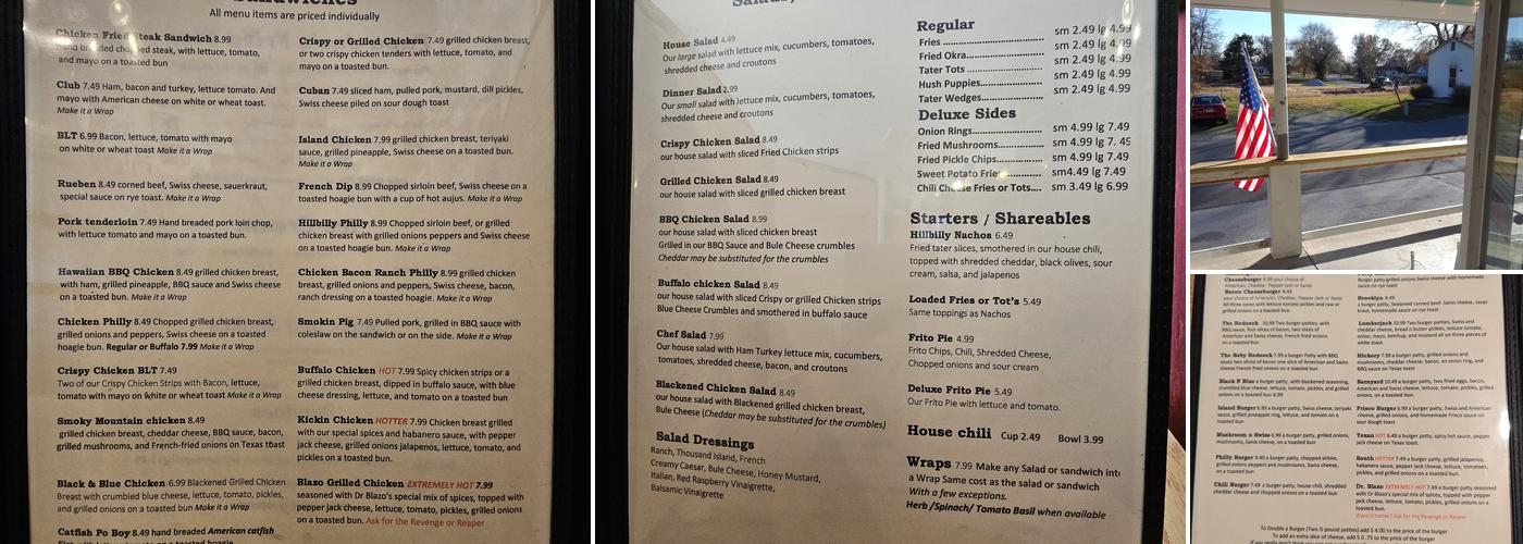 Double E Burger Menu
