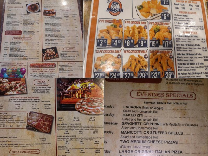 A&M Pizza Menu