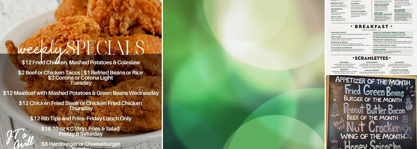JT's Grill Menu
