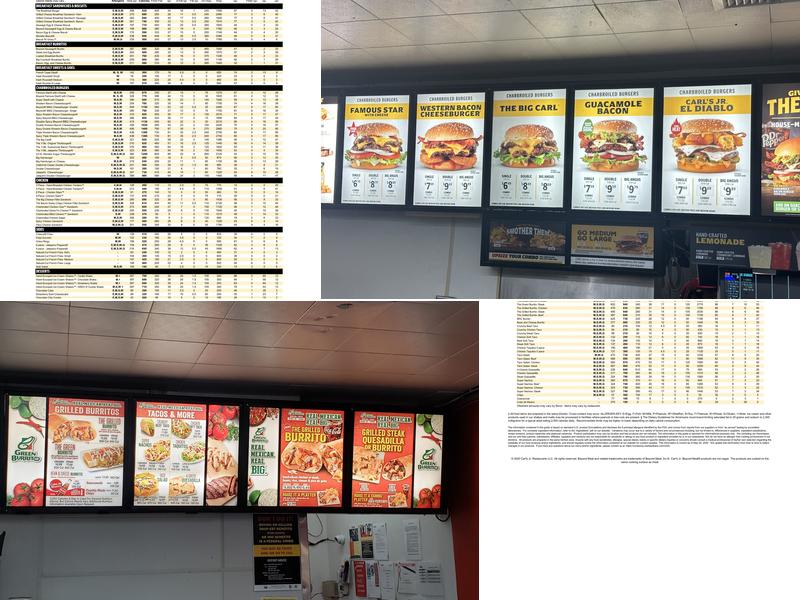 Carl’s Jr. Menu