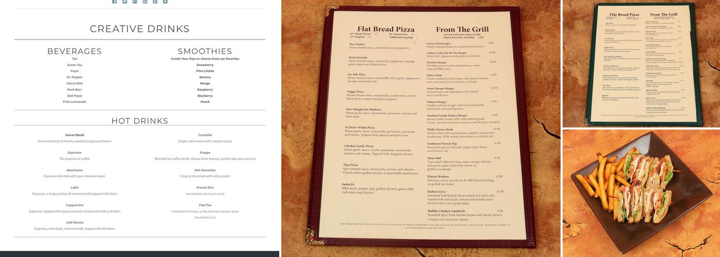 Creative Cafe Menu