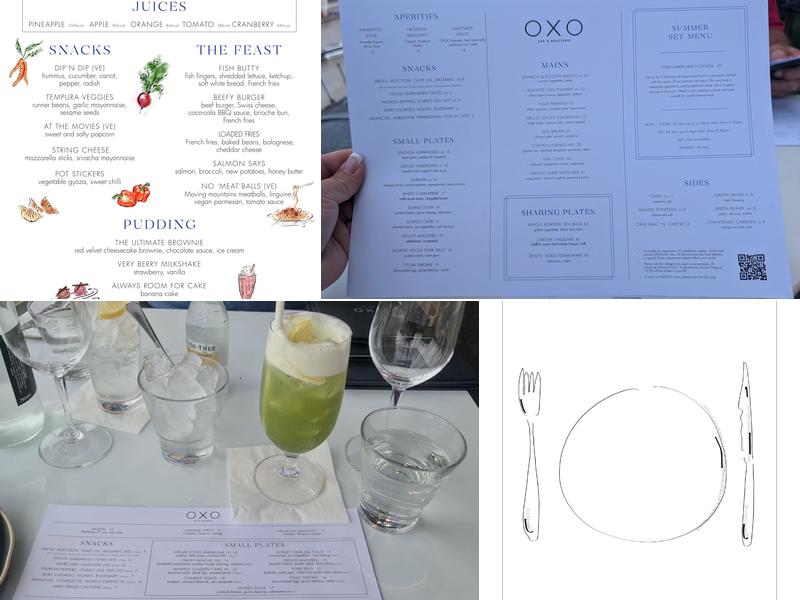 OXO Tower Restaurant, Bar and Brasserie Menu