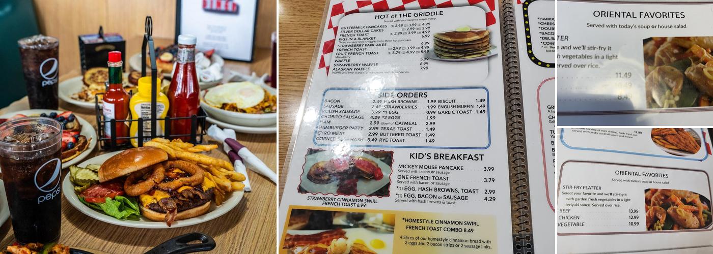 Diner 54 Menu