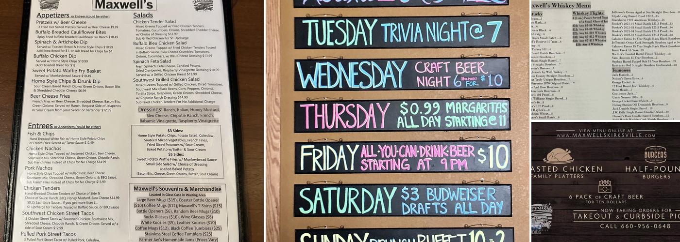Maxwell's Menu