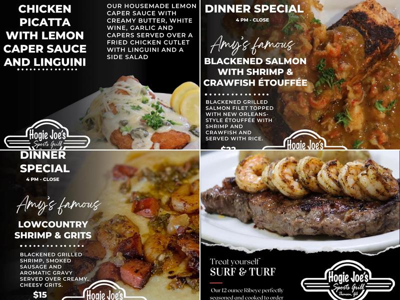 Hogie Joe's Sports Grill Menu