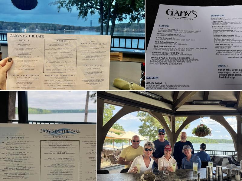 Gaby's by the Lake Menu