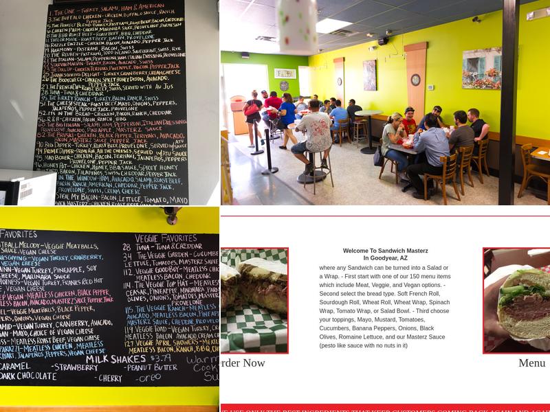 Sandwich Masterz Menu
