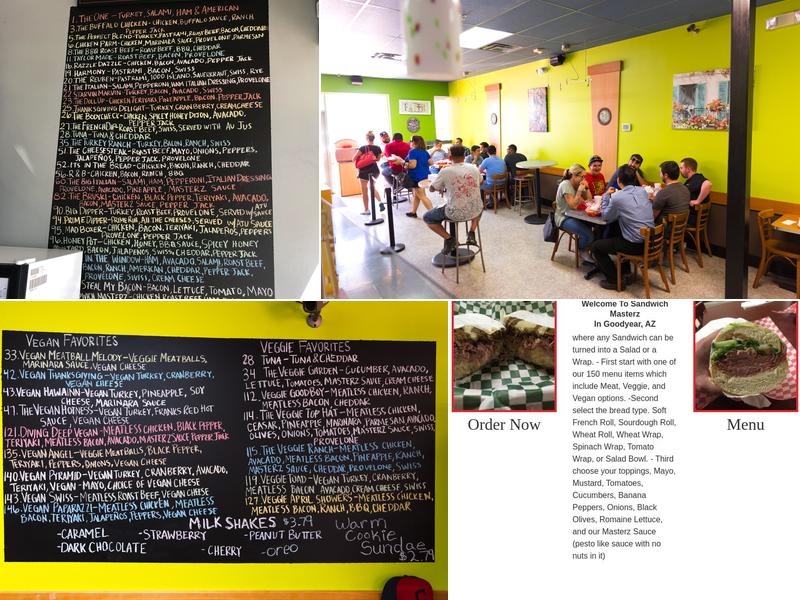 Sandwich Masterz Menu
