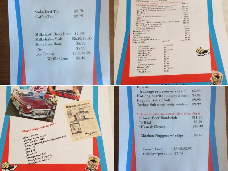 Mildred's Cafe Menu