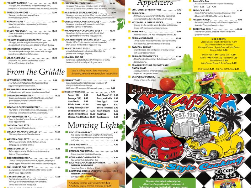 Freeway Cafe #1 Menu