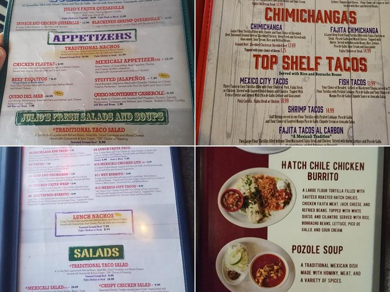 Mexicali Border Cafe Menu
