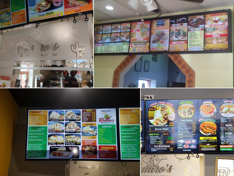 Ramiro's Mexican Food Menu