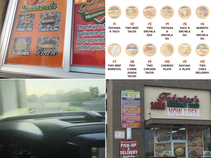 Federico's Mexican Food Menu