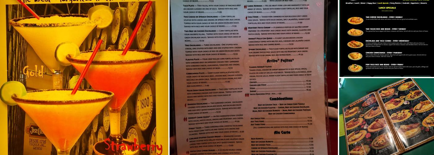 Arriba Mexican Grill Menu