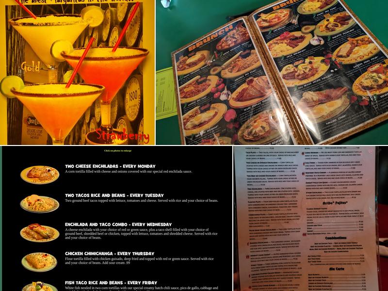 Arriba Mexican Grill Menu