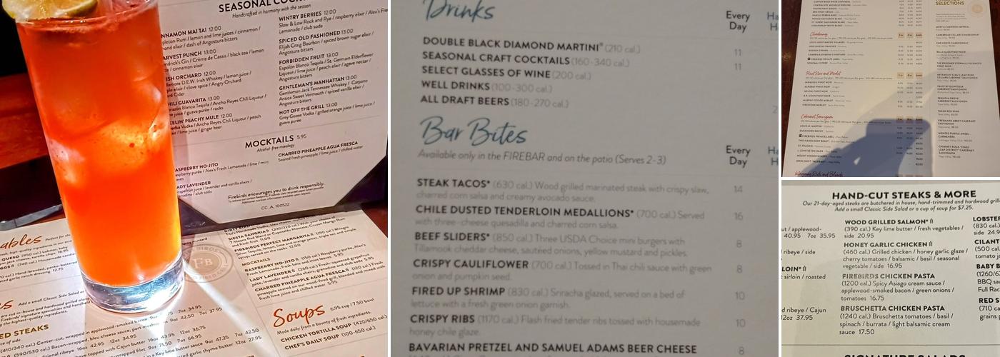 Firebirds Wood Fired Grill Menu